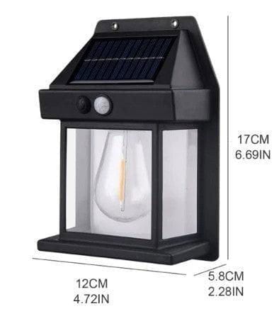 Solar Tungsten Filament Lamp – Outdoor Waterproof Intelligent Induction Wall Lamp For Courtyard, Garden, Villa Lighting, And Night Light